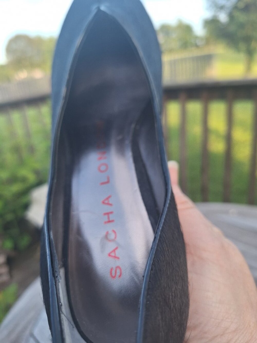 Sacha London Pony Hair Wedges Sz 8 - Picture 9 of 11